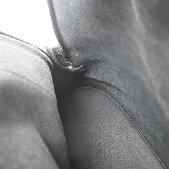 LOEWE Logo Anagram Shoulder Hand Tote Bag Leather Navy Blue GHW Spain - Picture 12 of 16